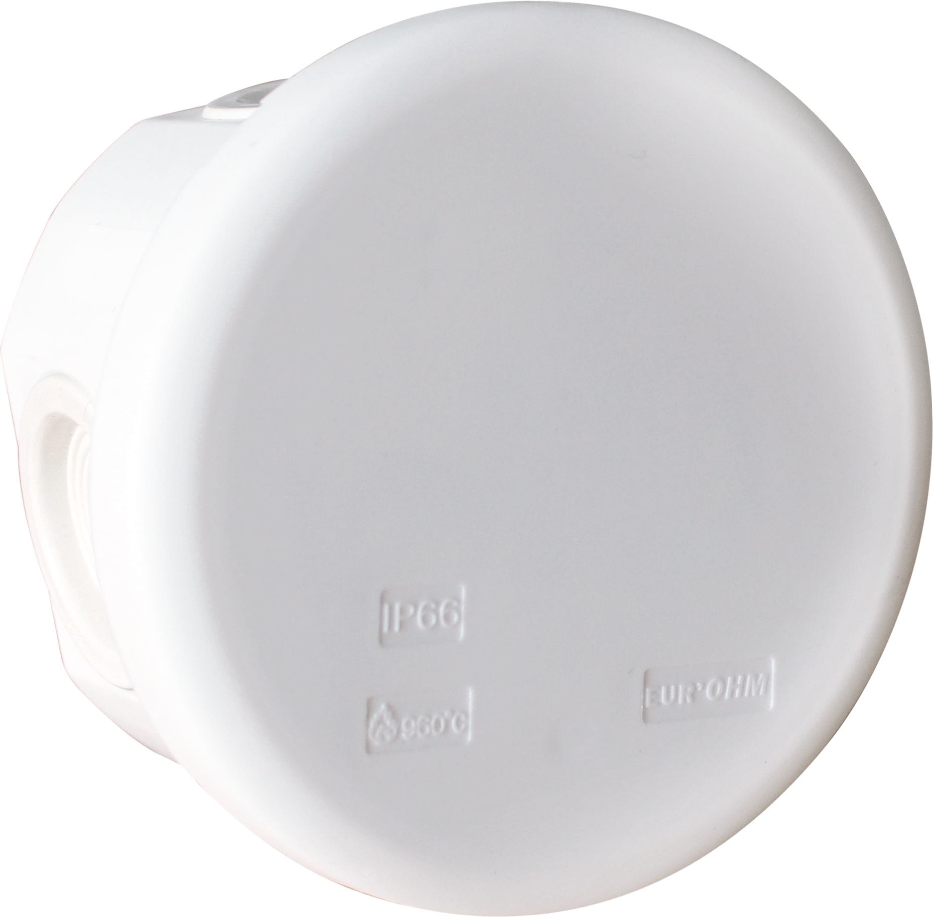 Eur Ohm - Bte blanche IP55 F80mm - 960°C