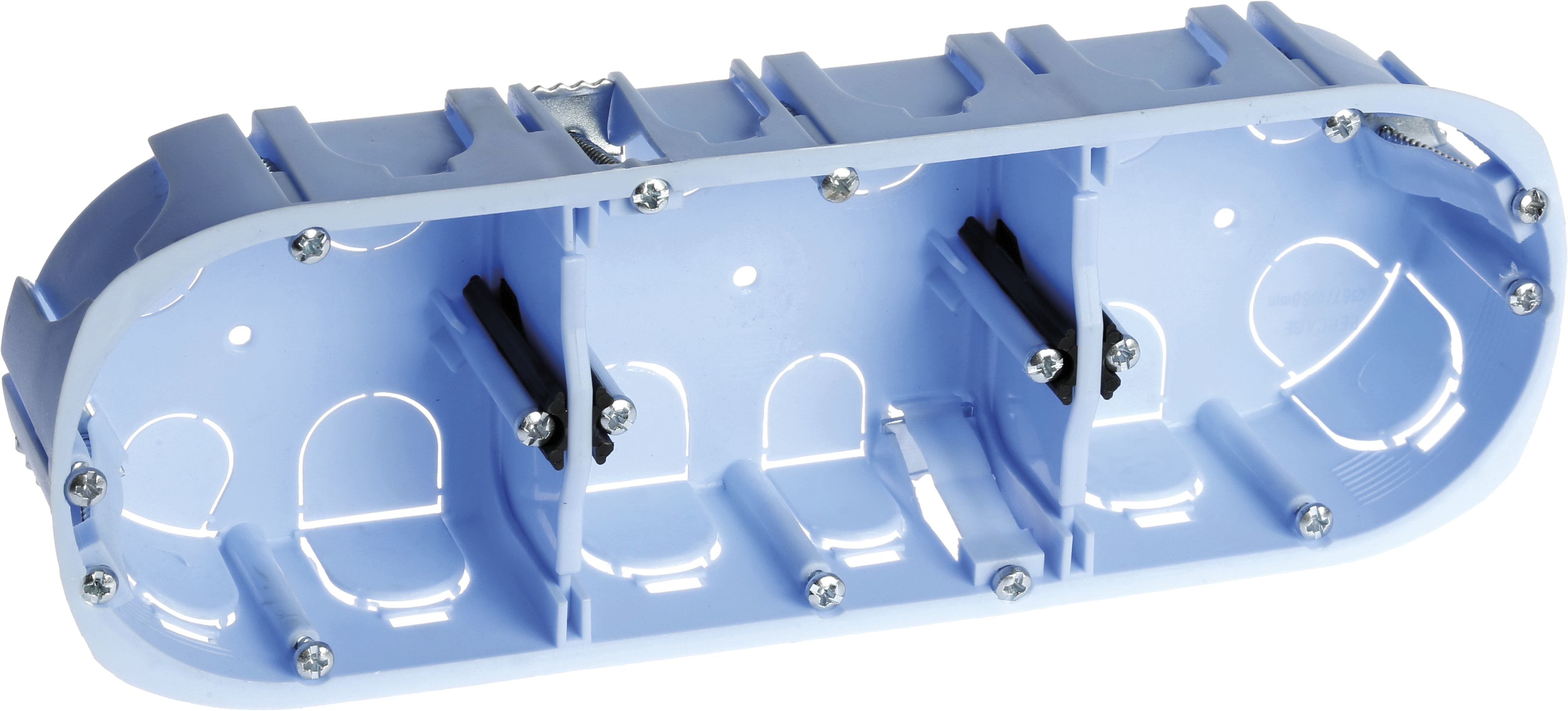 Eur Ohm - Bte d'Enc. XL 3Postes F67x50mm