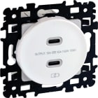 Eur Ohm - SQUARE chargeur dble USB C 5,5V BLC
