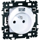 Eur Ohm - SQUARE Prise 2P+T + USB A