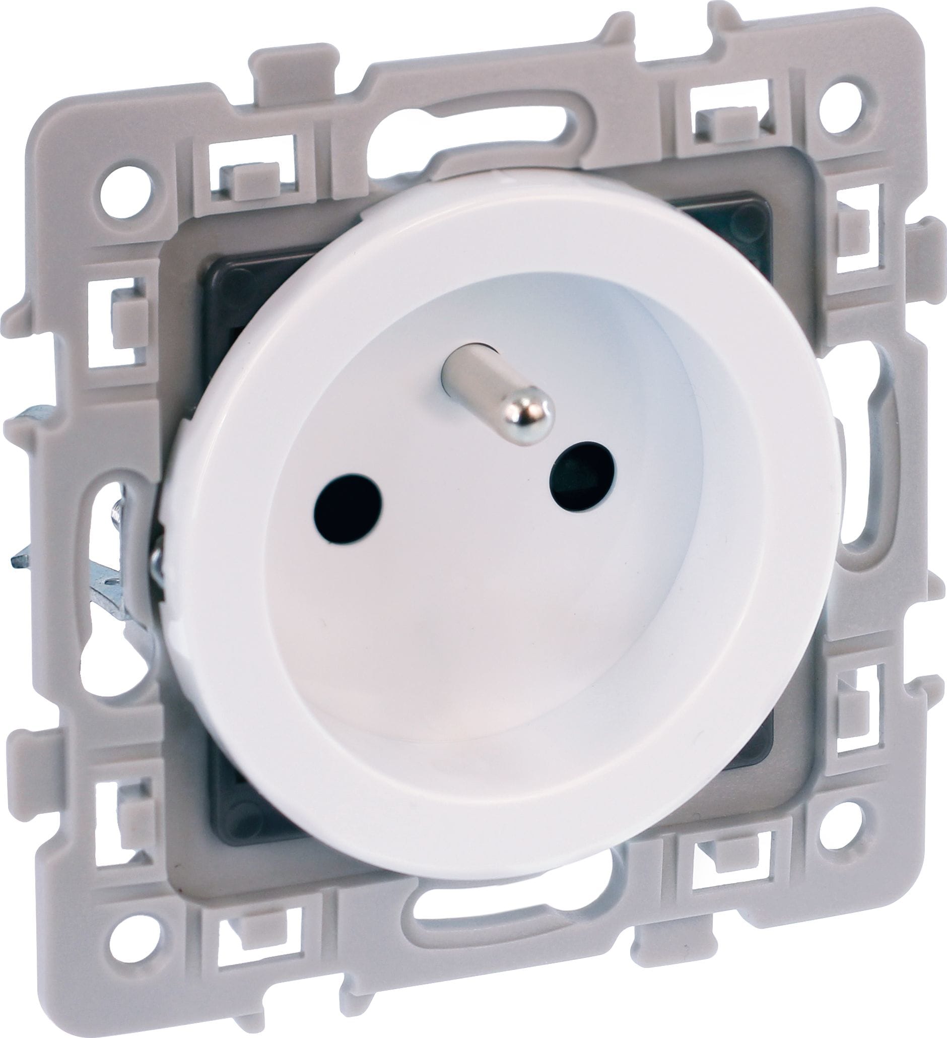 Eur Ohm - SQUARE PC 2P+T BLC renov GRIF