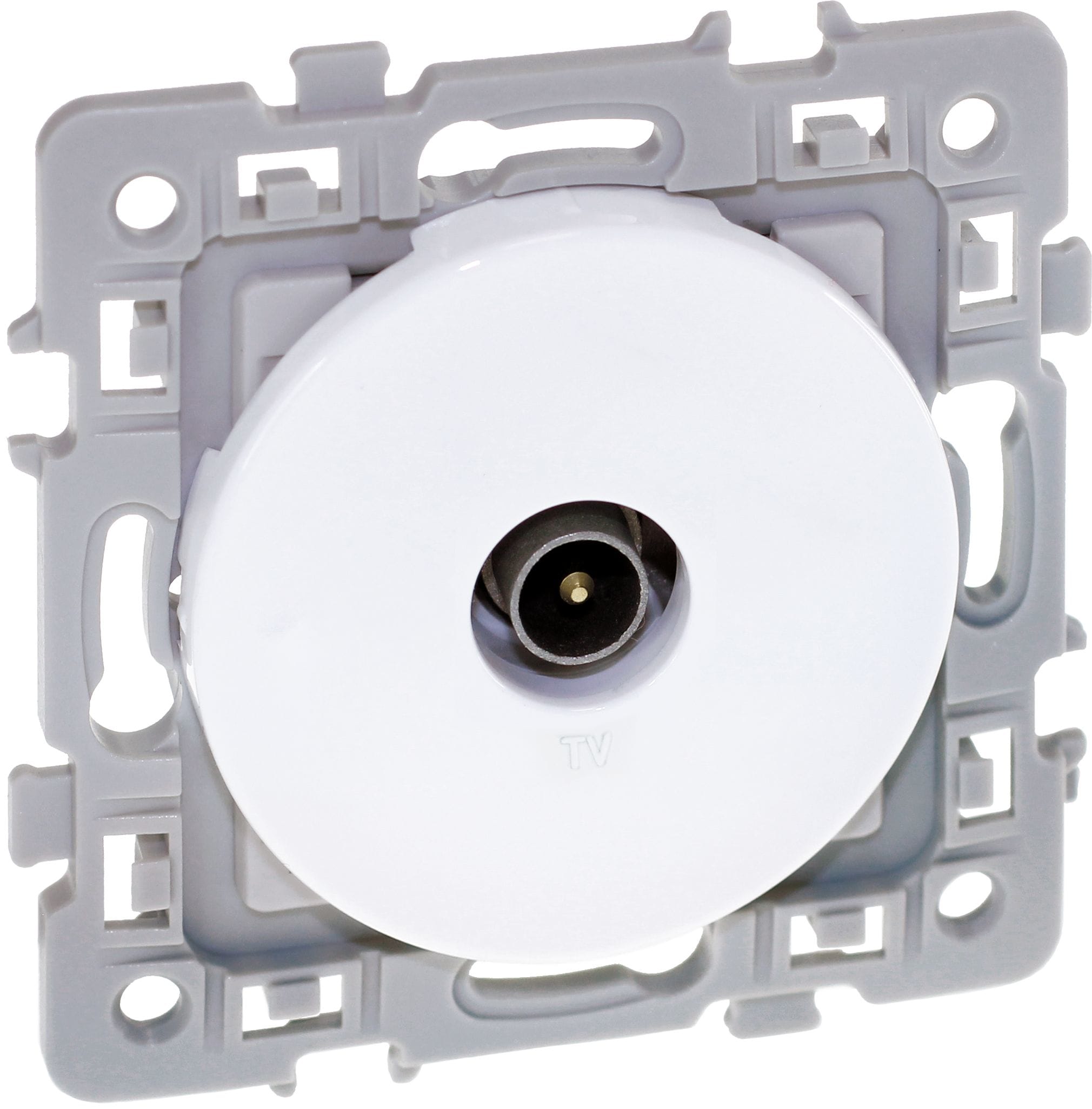 Eur Ohm - SQUARE prise TV BLC