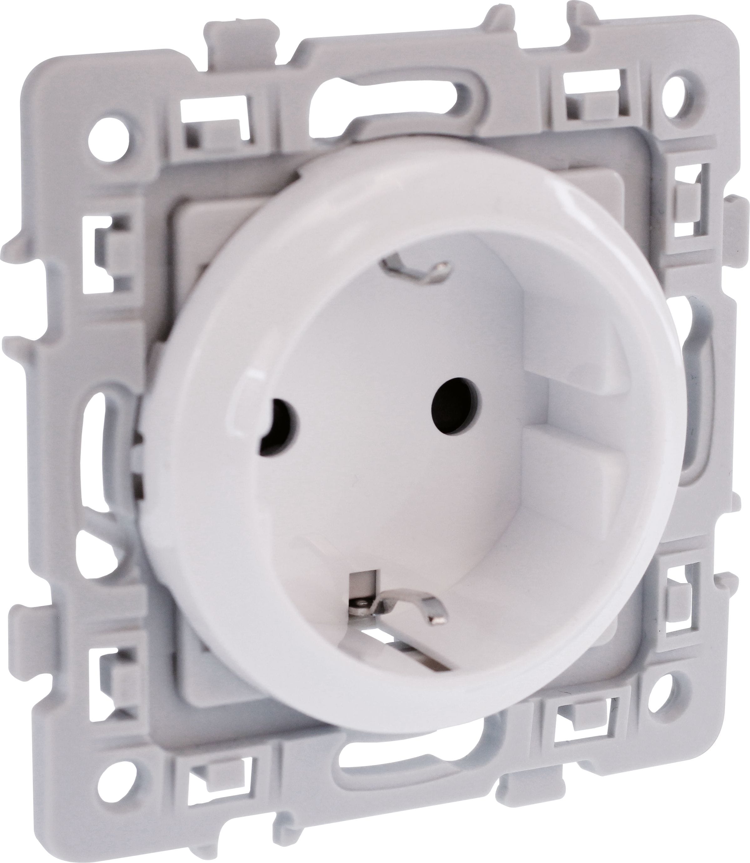 Eur Ohm - SQUARE  PC 2P+T BLC ALLEMAND