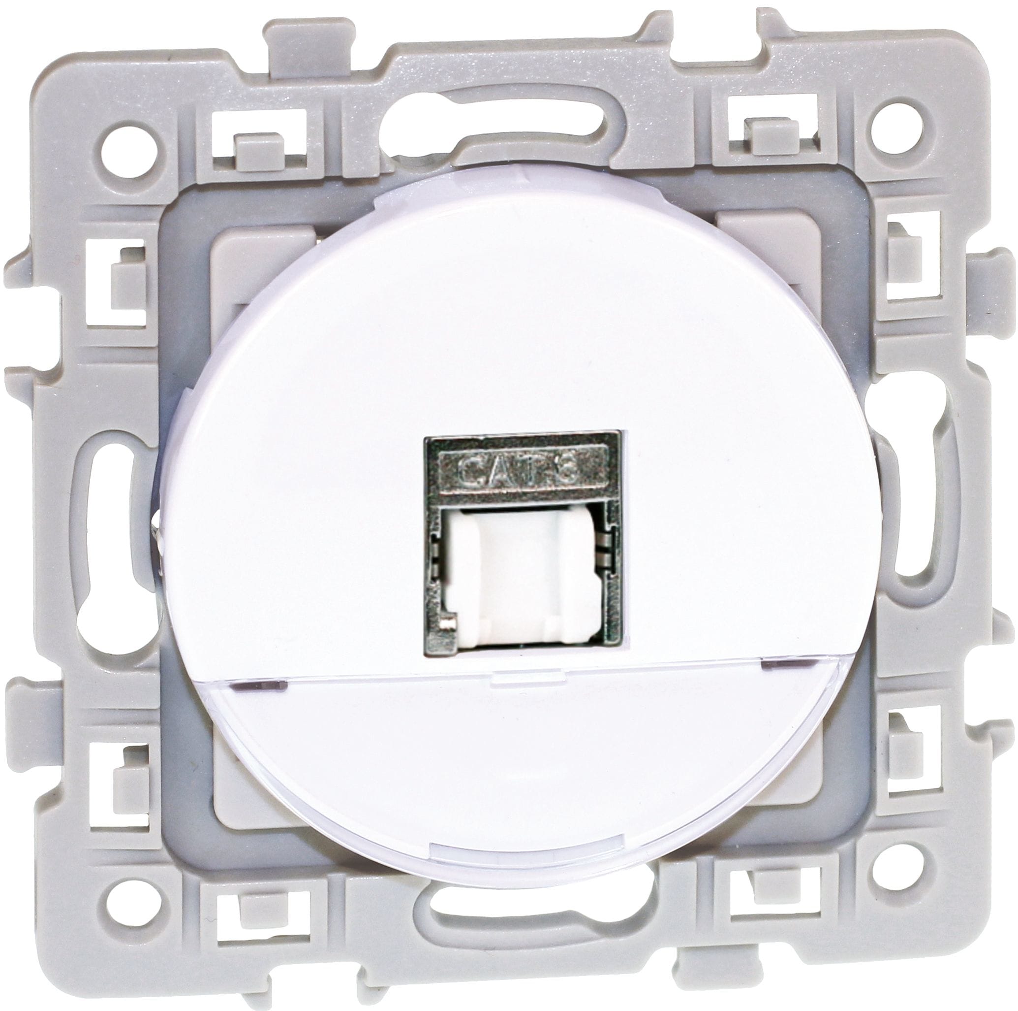 Eur Ohm - SQUARE RJ45 CAT6A STP (Grade3 TV) BLC