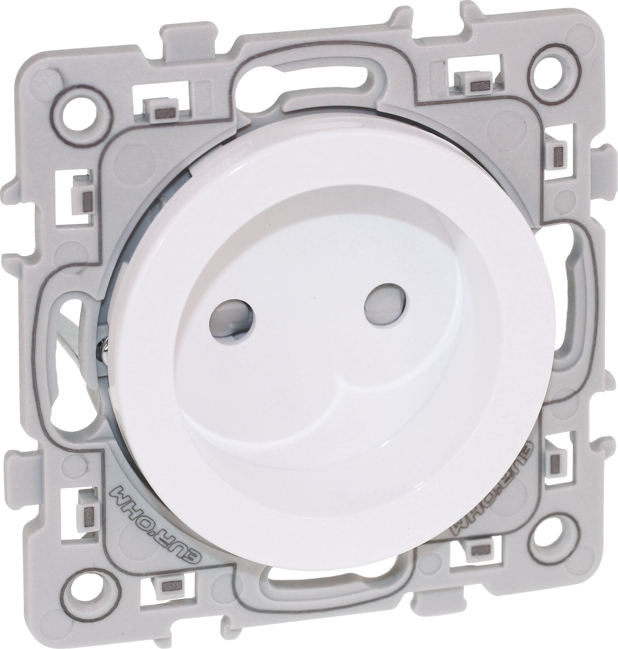 Eur Ohm - SQUARE PC 2P BLC GRIF