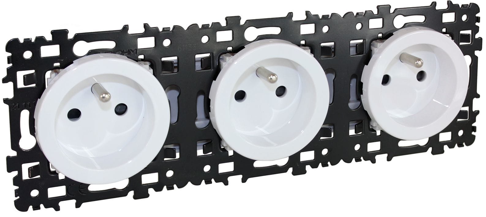 Eur Ohm - SQUARE PC 3x2P+T précab. BLC