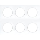 Eur Ohm - SQUARE PLAQUE BLC 2x3P