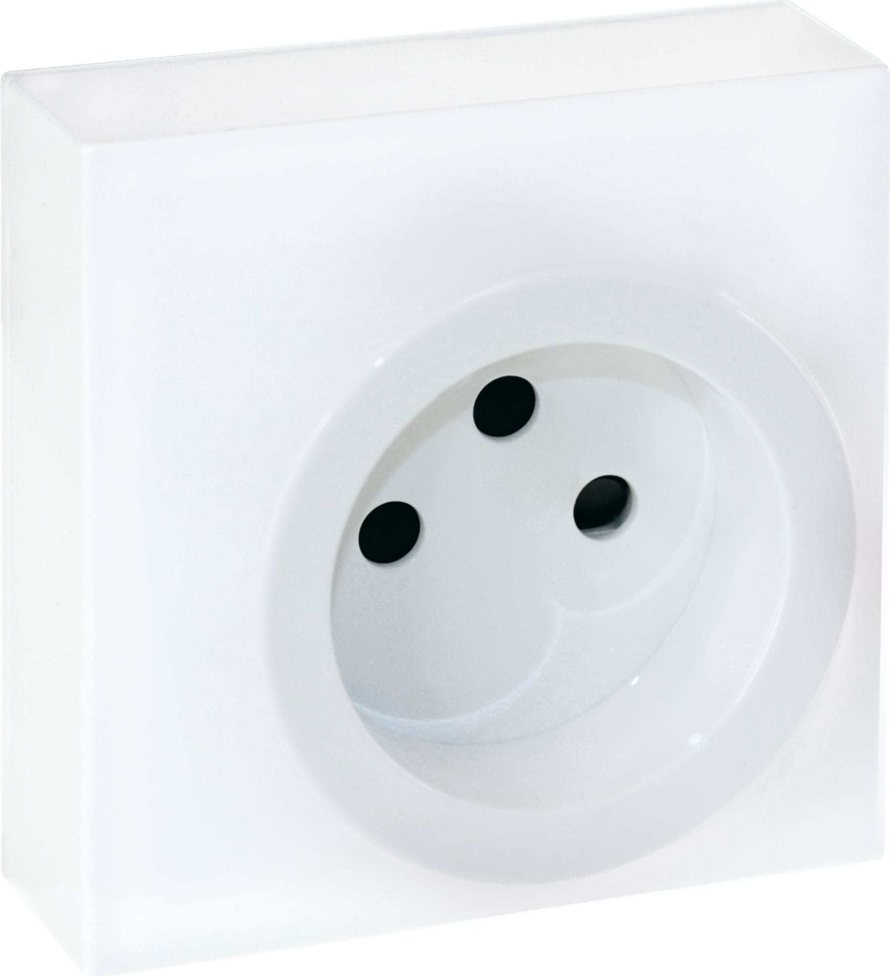 Eur Ohm - DUNE CADRE SIMPLE + EMBASE pour PC  BLANC