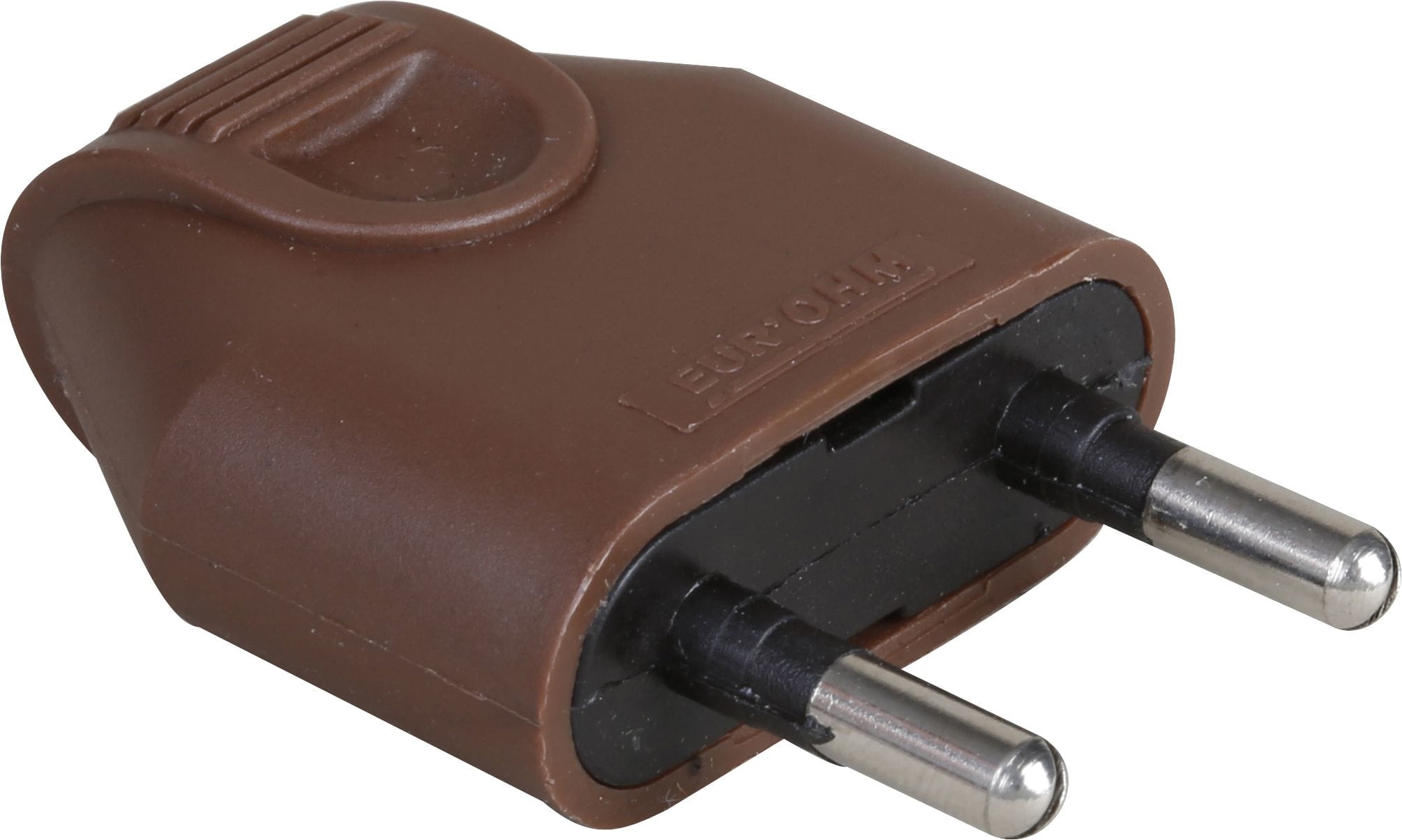 Eur Ohm - 6A male droite marron