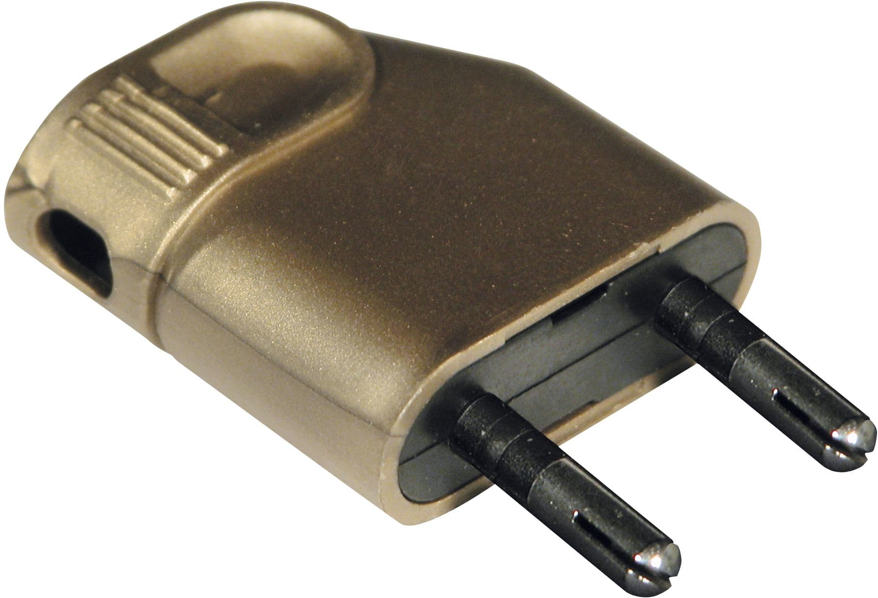 Eur Ohm - 6A male coudée or