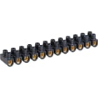 Eur Ohm - Barrette laiton noire10 mm²