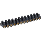 Eur Ohm - Barrette laiton noire 16 mm²