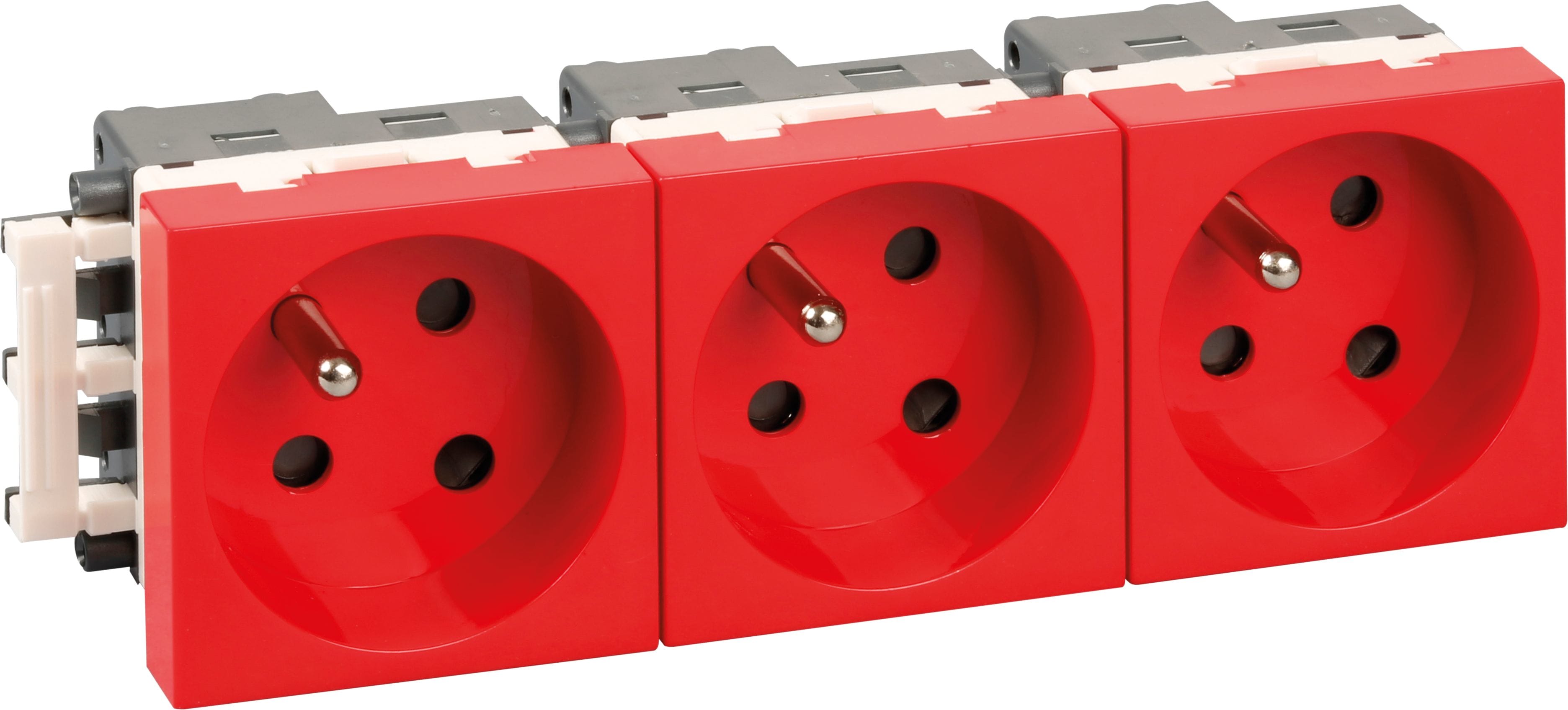 Eur Ohm - Bloc 3 PC dét. 2P+T rge (sans dét.)