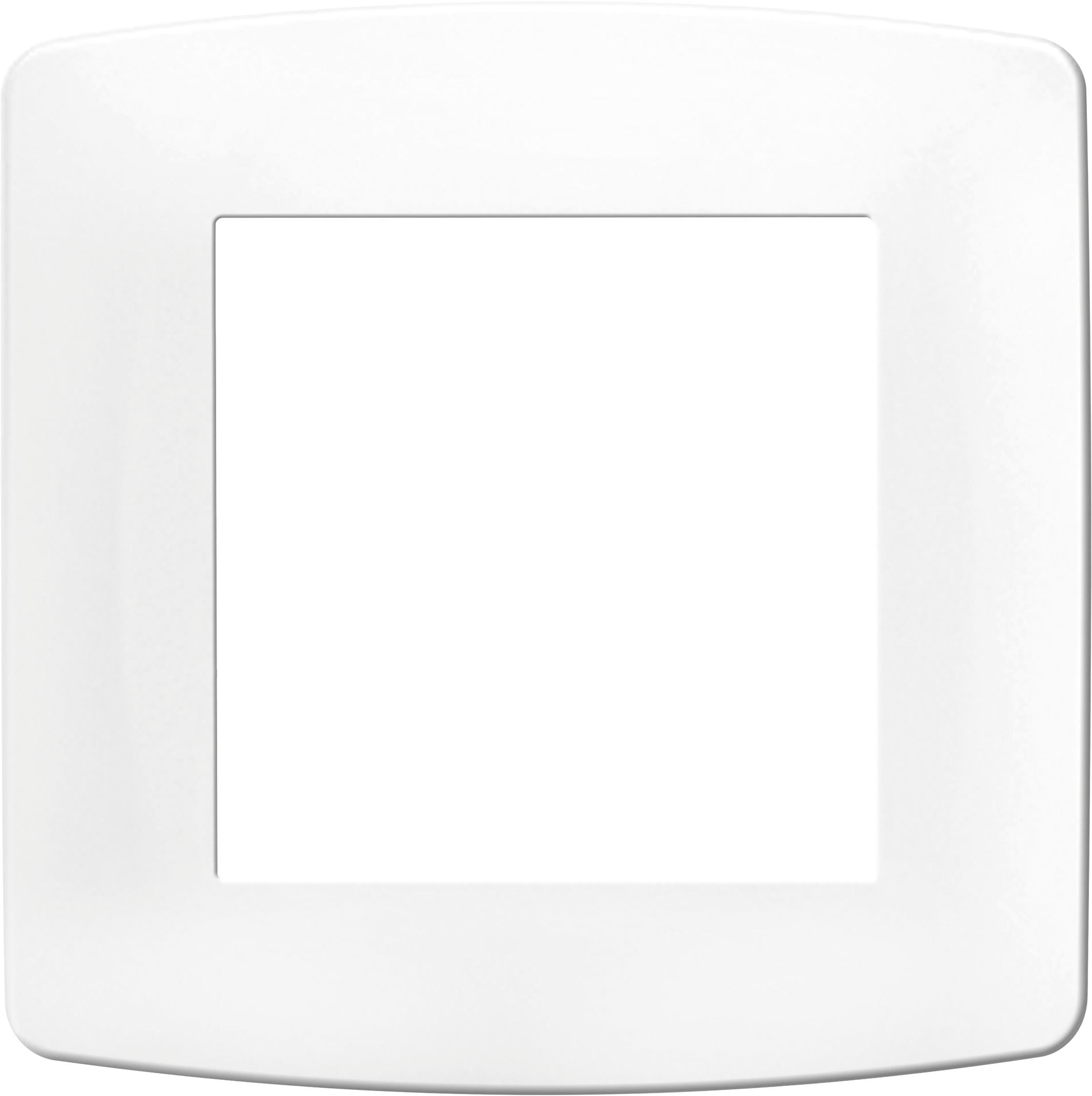 Eur Ohm - Plaque blanche 1 poste