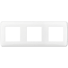 Eur Ohm - Plaque blanche 3p. ent71mm
