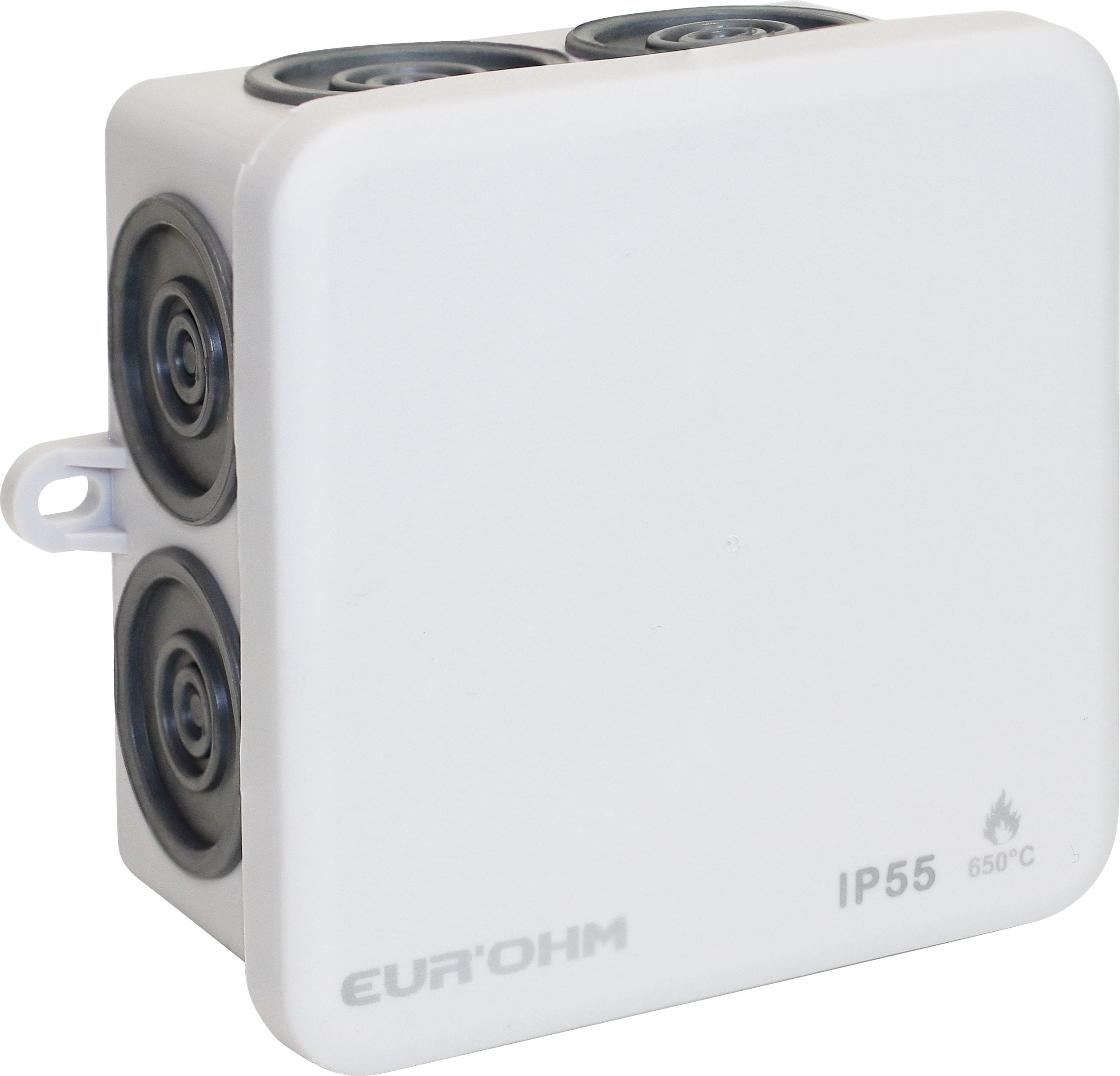 Eur Ohm - Bte IP55 80x80x45 650° ent. dir.