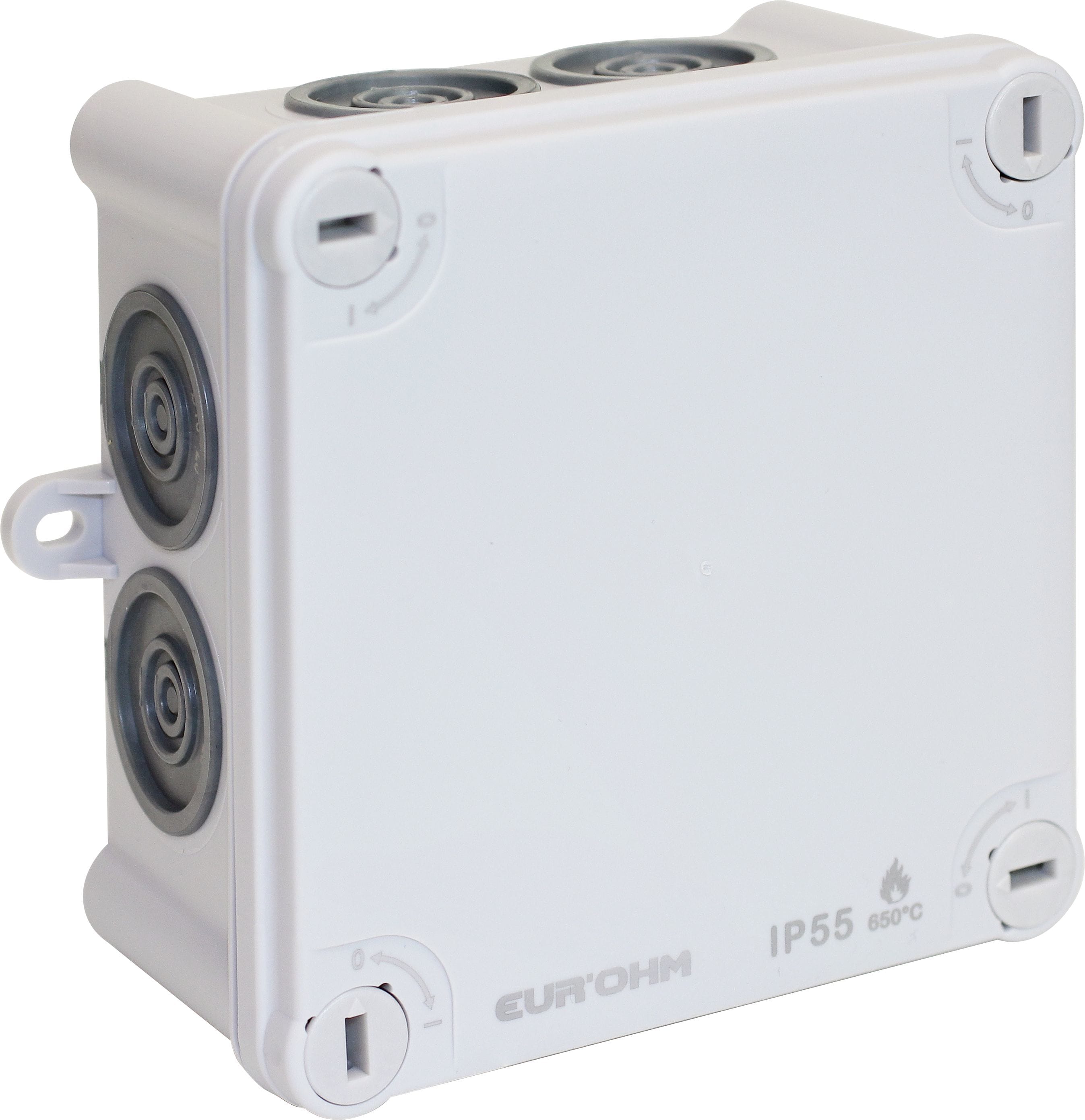 Eur Ohm - Bte IP55 105x105x55 650°ent. dir.