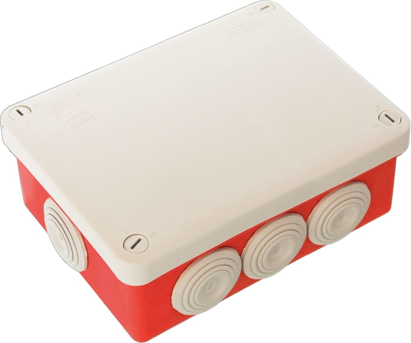 Eur Ohm - Bte rouge pour circuits de sécurité IP55 170x105x70mm - 960°C
