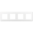 Eur Ohm - Plaque blanche 4p. ent71mm