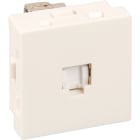 Eur Ohm - Prise RJ45 cat 6A blanche 45x45