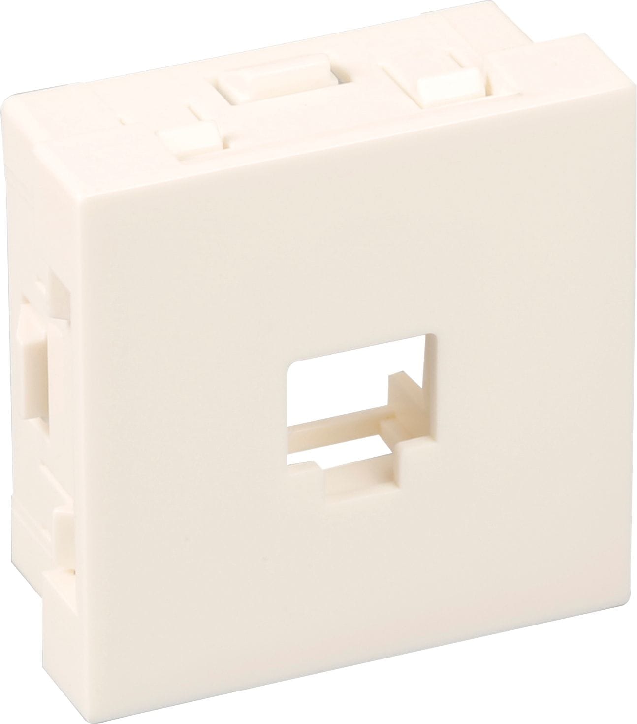 Eur Ohm - Supp. RJ45 Keystone*TM  blche 45x45