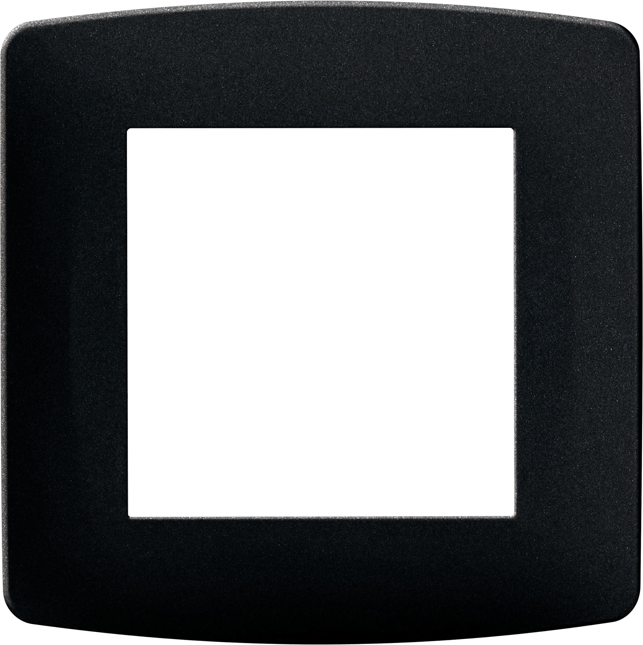 Eur Ohm - Plaque antracite 1 poste