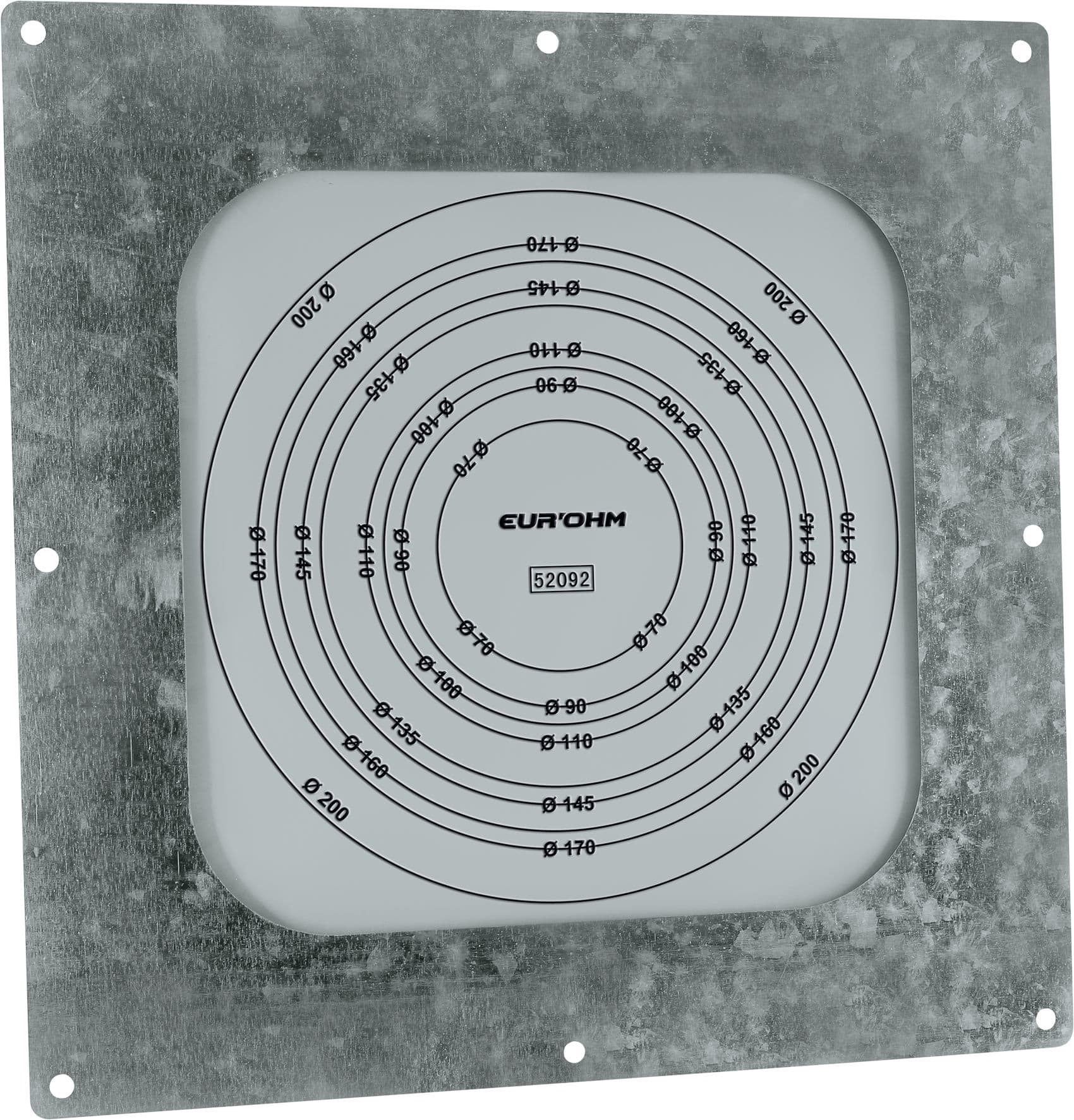 Eur Ohm - Membrane de pass. avec cadre diam80/200