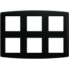 Eur Ohm - Plaque 2x3 anthracite