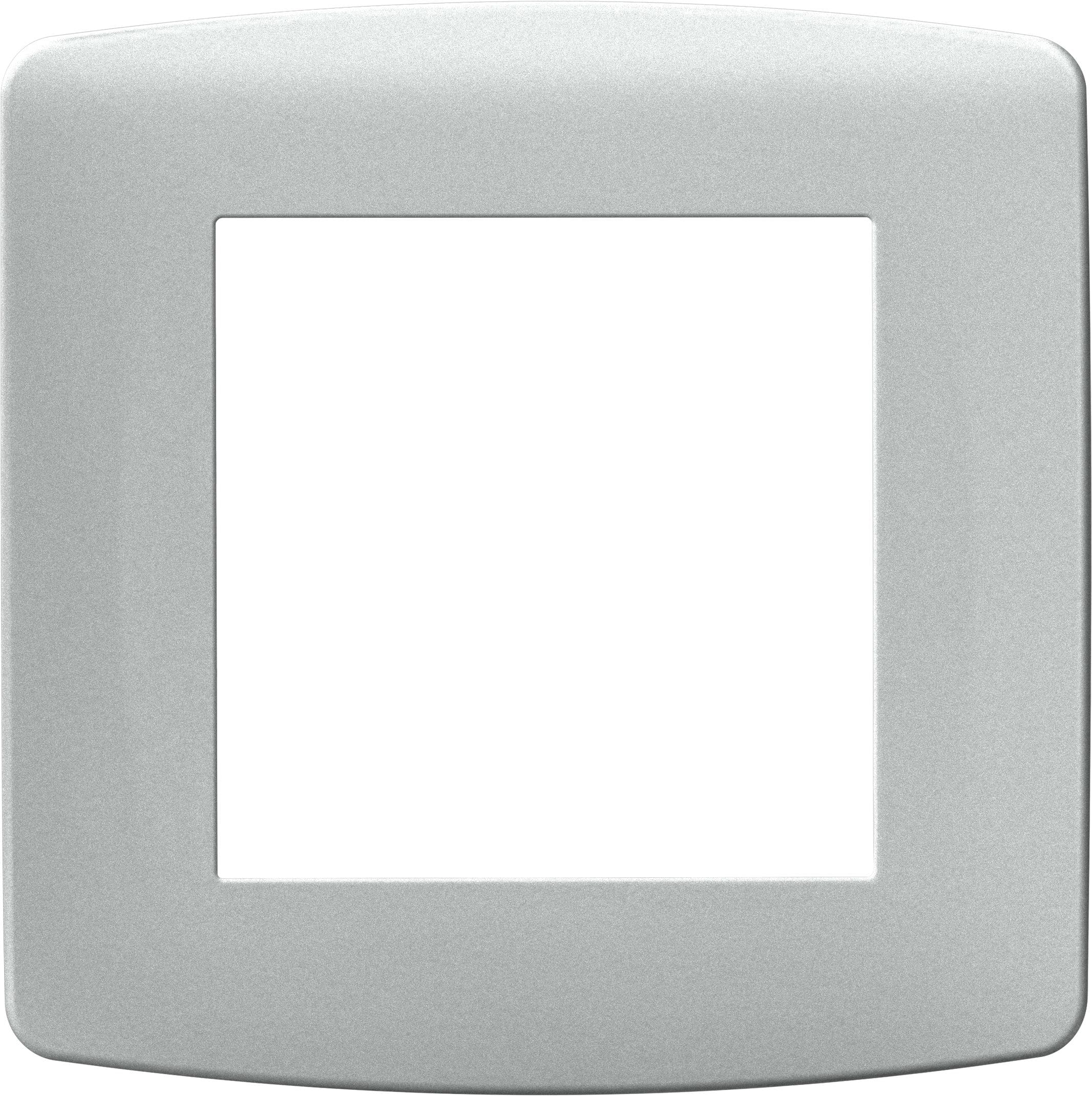 Eur Ohm - "Plaque ""silver"" 1 poste"