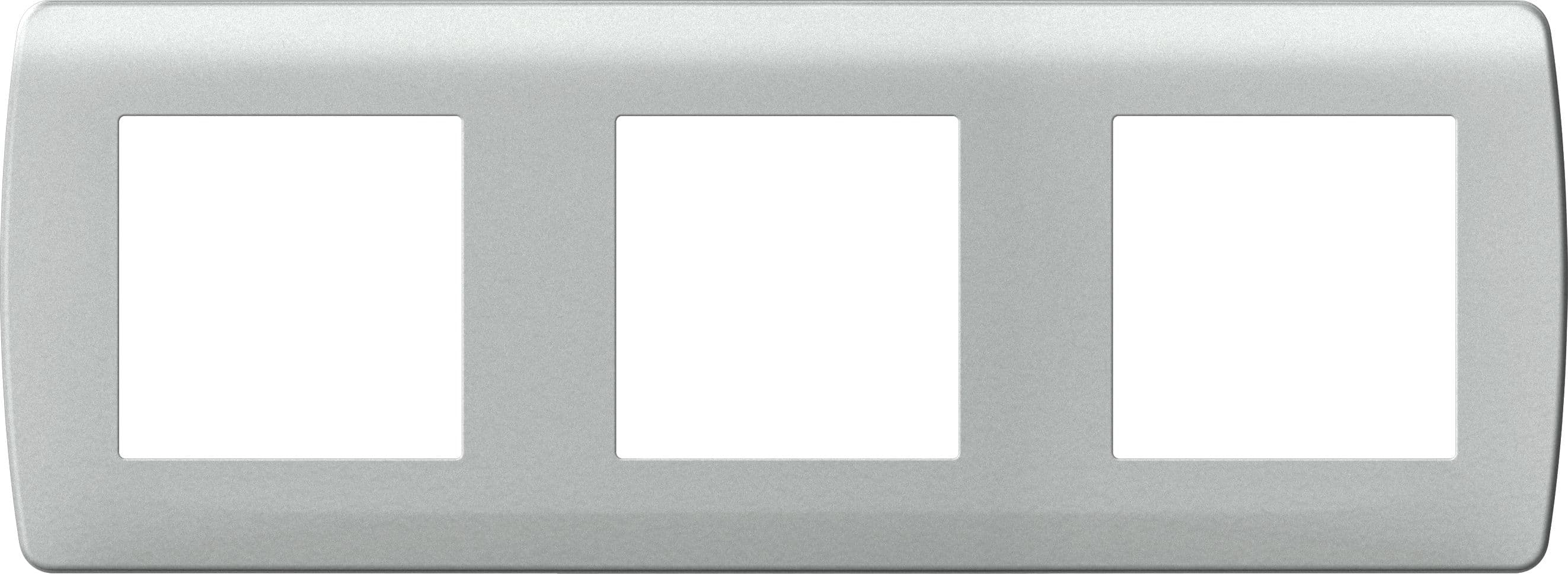 Eur Ohm - Plaque Alu 3p. ent71mm ESPRIT