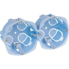 Eur Ohm - Boite placo 2 postes diam 67mm, prof 40mm, ent 71mm, parois minces