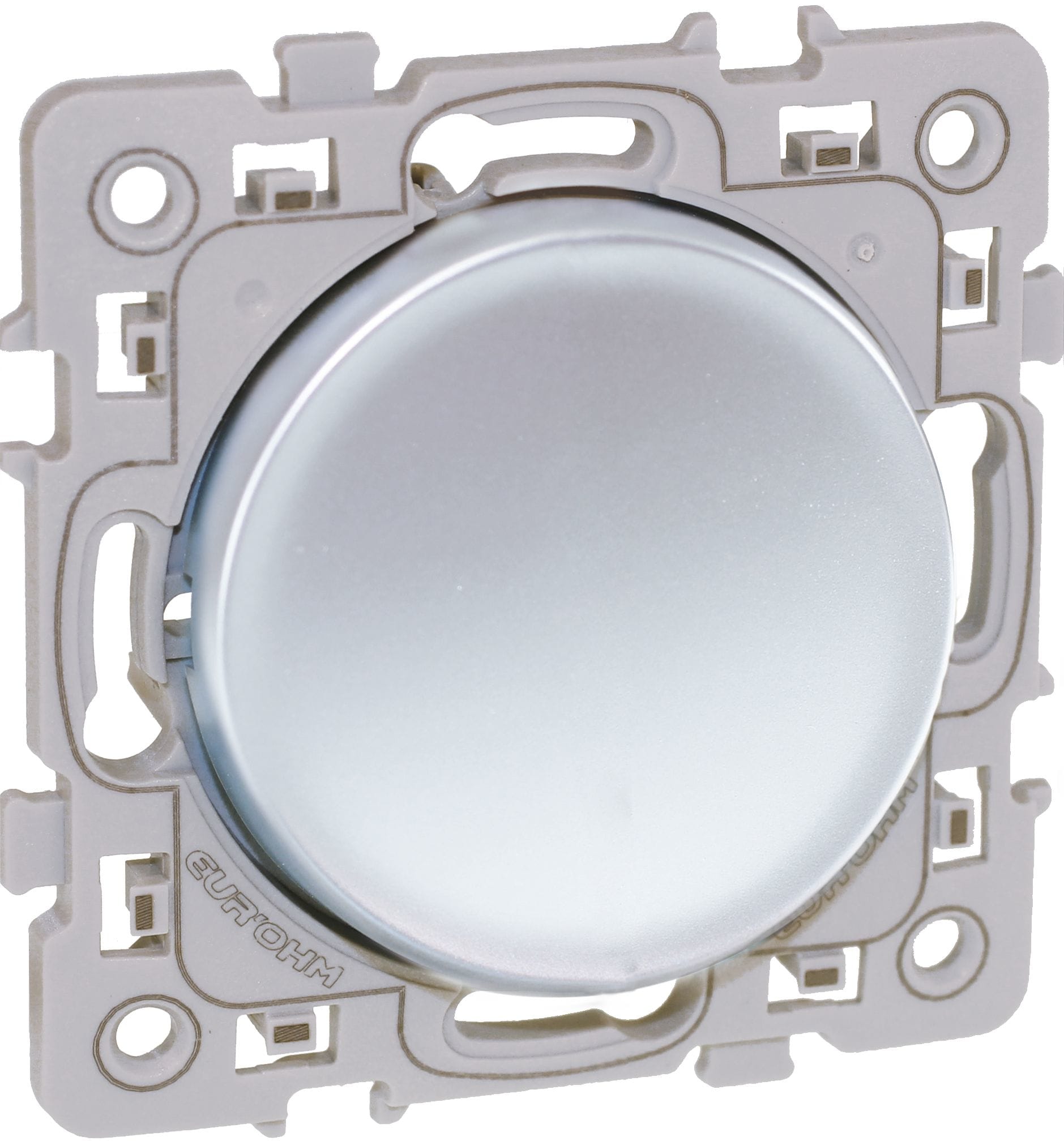 Eur Ohm - SQUARE BP 10A SILVER