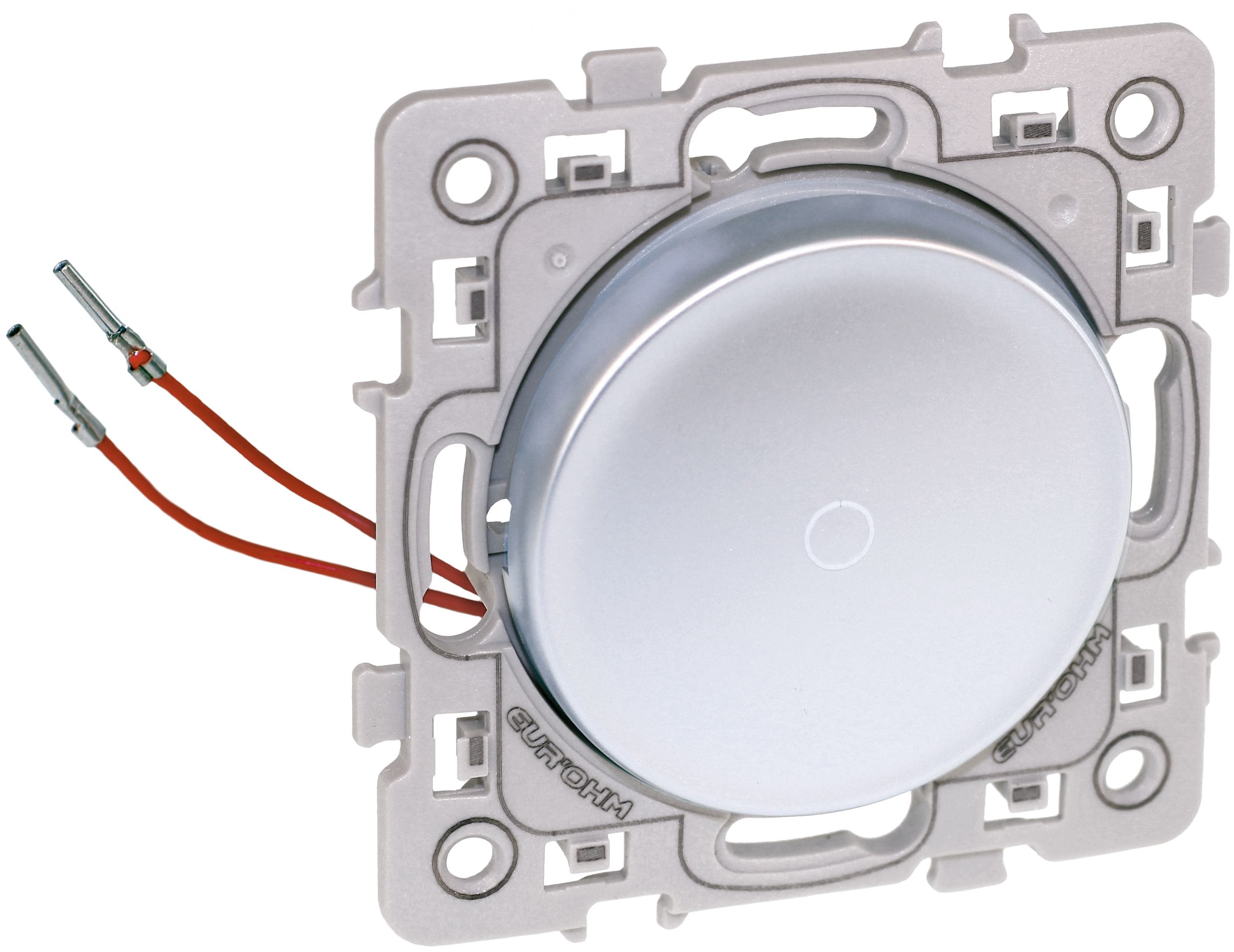 Eur Ohm - SQUARE POUS 10A lum. ou tém. SILVER