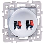 Eur Ohm - SQUARE dble prise HP SILVER