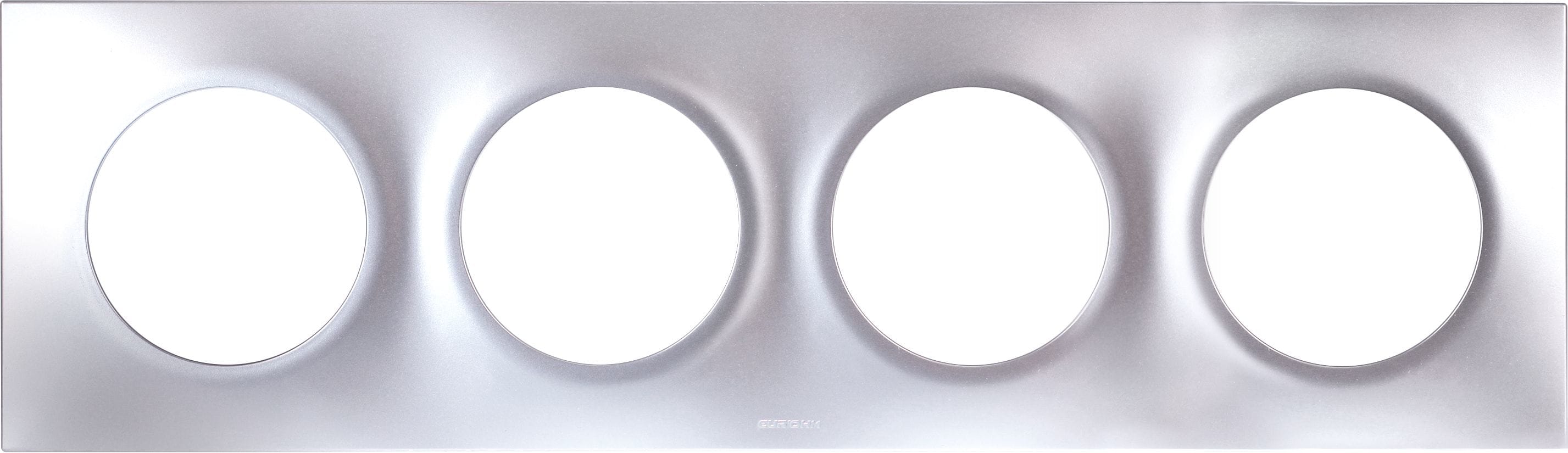 Eur Ohm - SQUARE PLAQ SILVER 4P entr.71mm