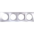 Eur Ohm - SQUARE PLAQ SILVER 4P entr.71mm
