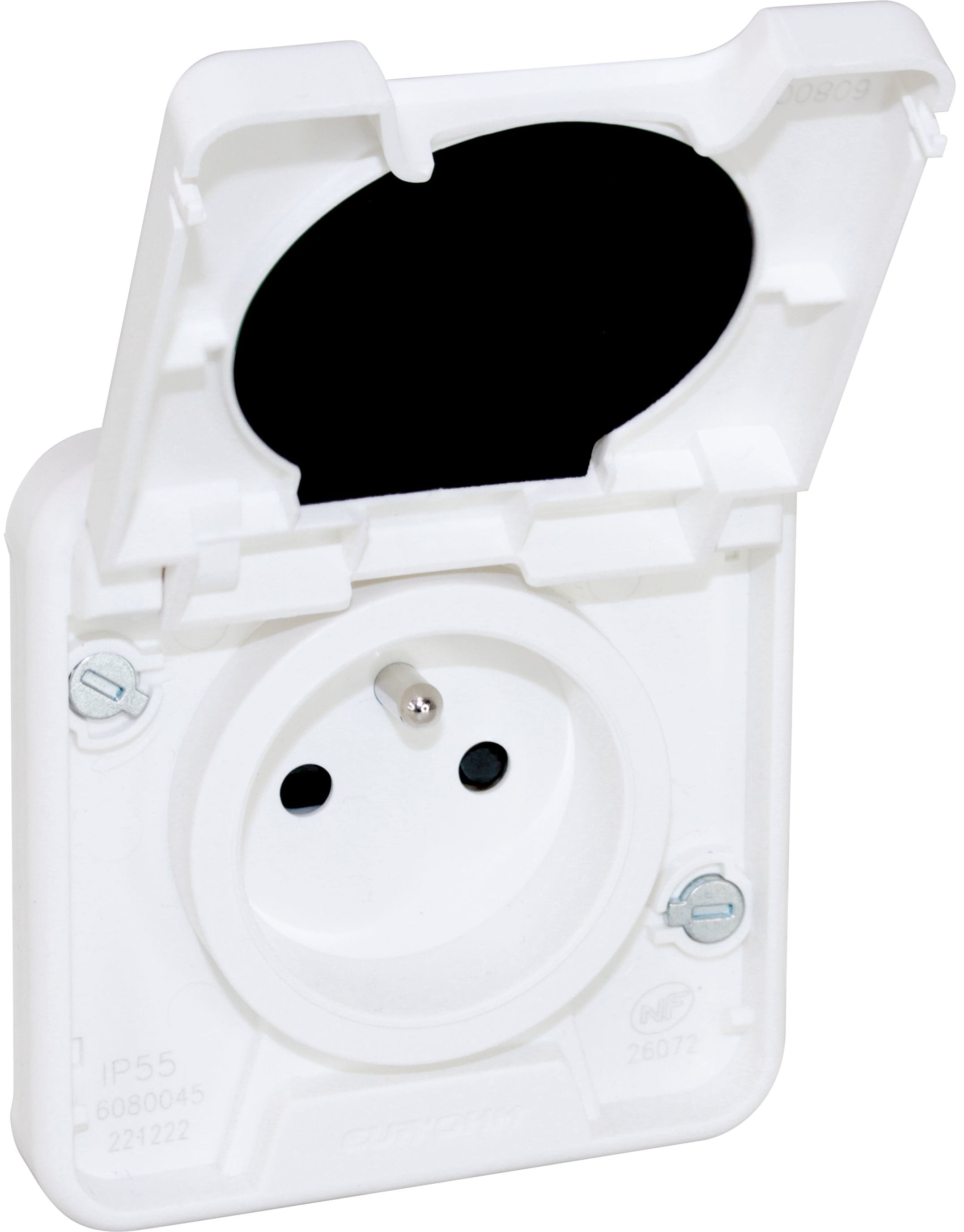 Eur Ohm - OXXO PC 2P+T compos BLANC IP55