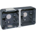 Eur Ohm - BOITE 2P GRIS horiz SAILLIE