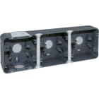 Eur Ohm - BOITE 3P GRIS horiz SAILLIE