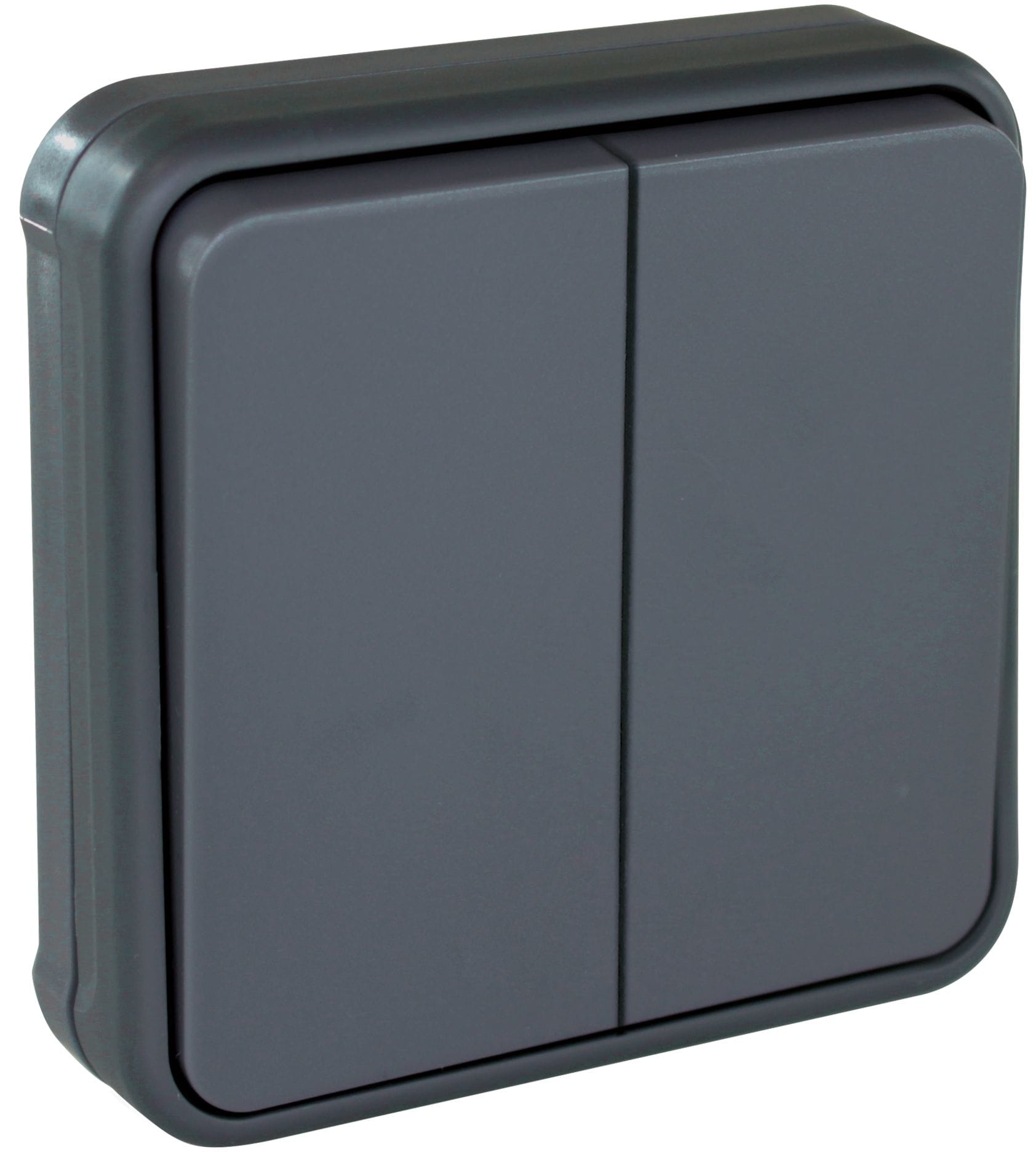 Eur Ohm - OXXO dble VV GRIS ENCASTRE IP55