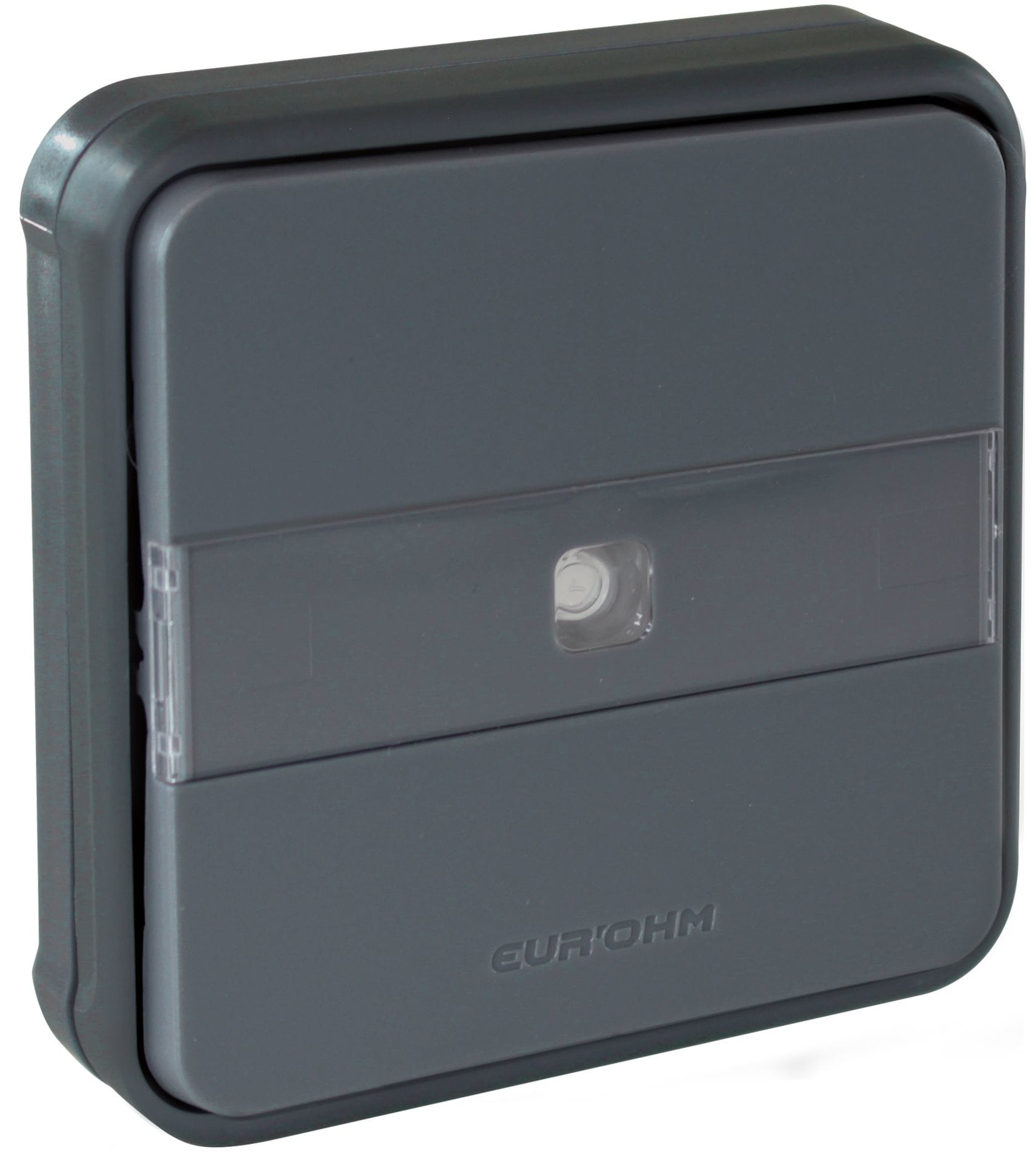 Eur Ohm - OXXO BP porte etiq lum GRIS ENCASTRE IP55