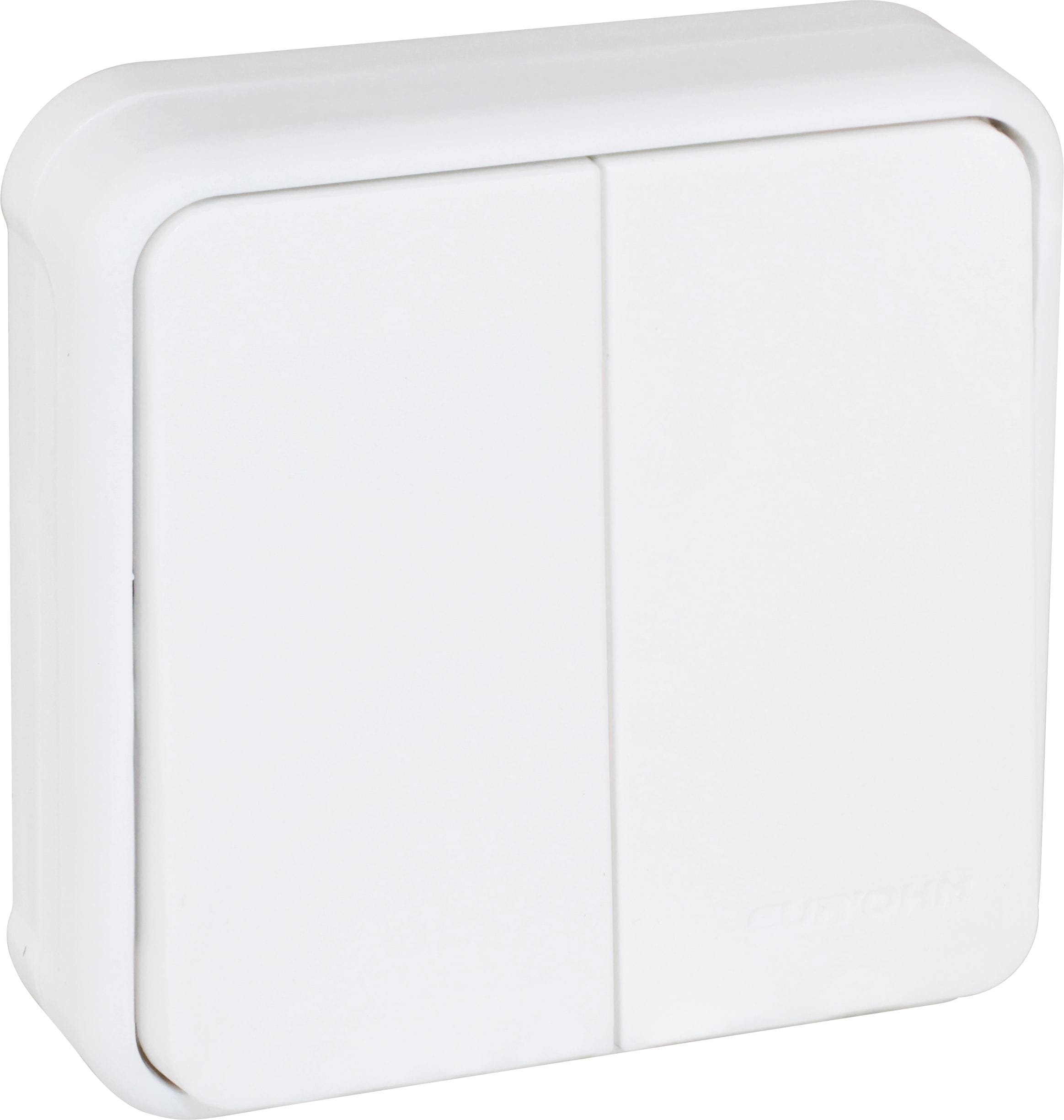 Eur Ohm - OXXO dble VV BLANC ENCASTRE IP55