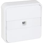 Eur Ohm - OXXO BP porte etiq lum BLANC ENCASTRE IP55