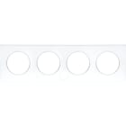 Eur Ohm - SQUARE PLAQ BLC 4P entr.71mm