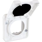 Eur Ohm - OXXO Adapt. avec couv. pr prises COMETE compos BLANC IP55