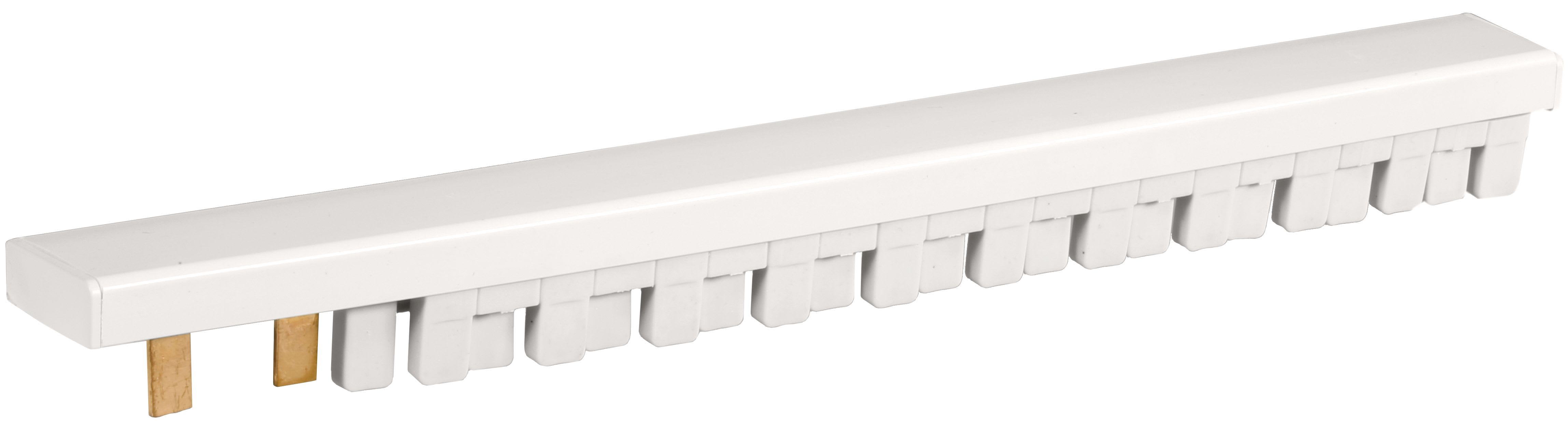 Eur Ohm - Peigne horiz. 1P+N 13 moØcxion rangée disj/IØH/B 25-63A alimenté par le bas