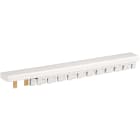 Eur Ohm - Peigne horiz. 1P+N 13 moØcxion rangée disj/IØH/B 25-63A alimenté par le bas
