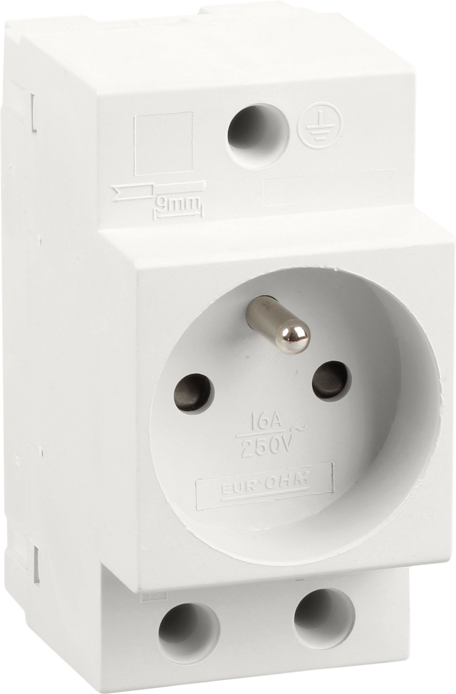 Eur Ohm - Prise de courant 16A/230V 2P+T modulaire