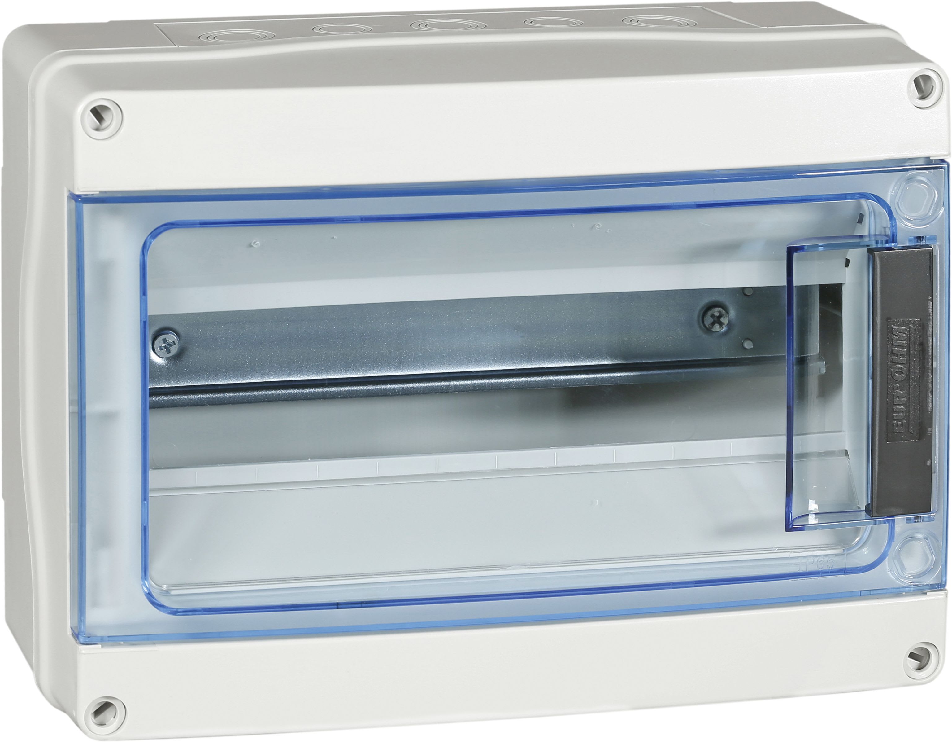 Eur Ohm - Coffret 12 modules IP65 entrées souples