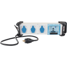 Eur Ohm - Coffret de chantier mono 3 prises 1 disj.diff 16A+3 PC 2P+T+AU+1,5m HO7RNF+bumpR